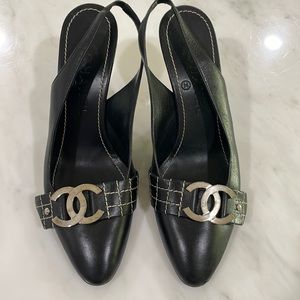 Authentic chanel slingback size 37.5.